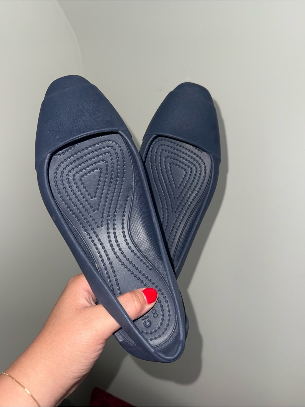 Crocs Sienna Ballet Flats Women's Size 8 Navy Blue
